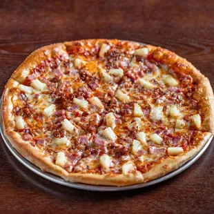 Hawaiian Pizza (Pineapple, ham, and bacon)