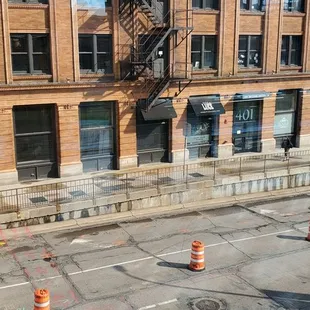 a view of a city street