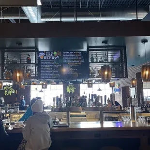 Bar area/beer listing