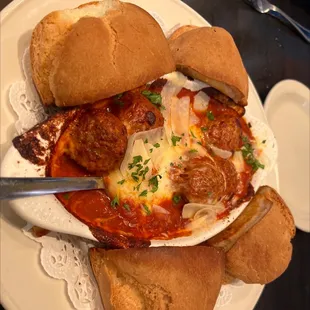 a plate of food on a table