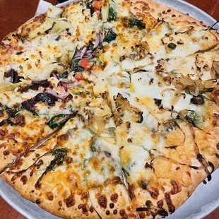 Wild Mushroom and Arugula Pizza