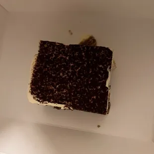 Dessert package neatly to go!  Tiramisu