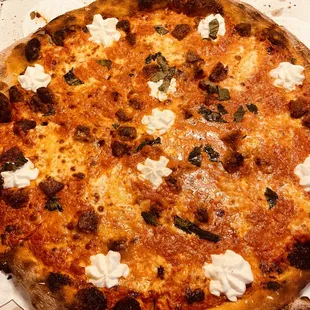 Drunk Meatball Pizza ~ Delicious!