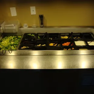 Lunch buffet salad bar...