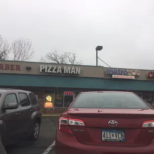 The moment that I was leaving the place.