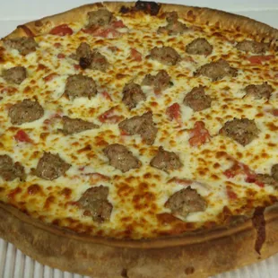 a pizza in a pizza box