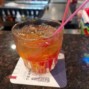 No ginger beer for a Mule and this old fashioned is all booze