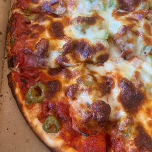 What's left of my pizza.