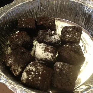 Brownie bites 1 out of 10 (imitation chocolate, gross)