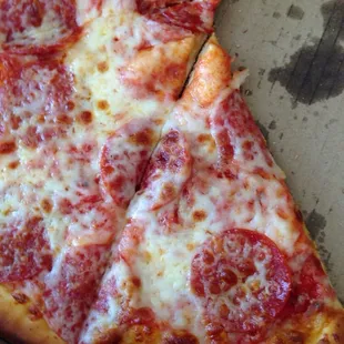 what a slice of pepperoni looks like.