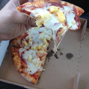 Got the personal pizza with a can coke. Surprisingly GOOD!! Cheese, sauce, toppings really good!