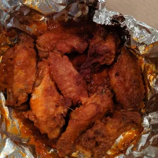 These are the wings we received. They are tiny and soggy. If they were 3.99 or less I wouldn't mind.