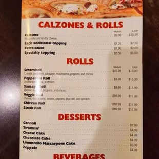 Dec 2022: Menu Pic 4 of 5