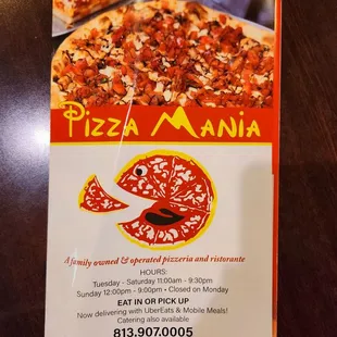 Dec 2022: Menu Pic 1 of 5