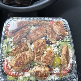 Grilled chicken Greek Salad