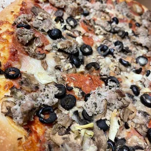 Sausage, Olives, Pepperoni