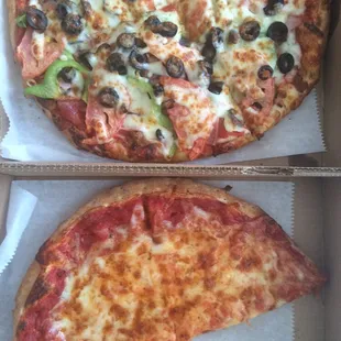 Small pizza marsala &amp; small cheese pizza