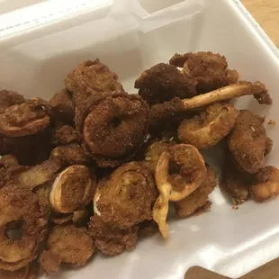 Shoe leather calamari