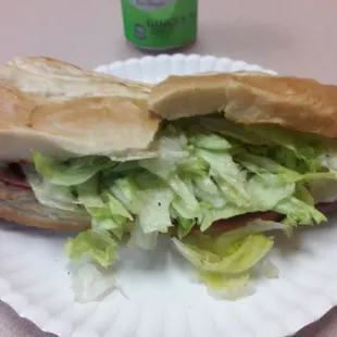 Hoagie and drink.  5.99