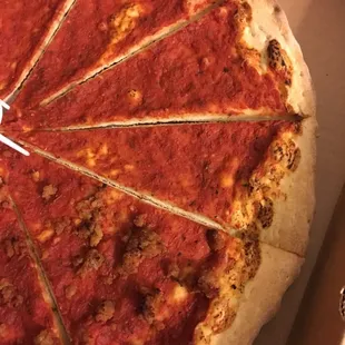 WARNING - MAKE SURE YOU DONT HIT THE  NO CHEESE BUTTON WHEN ORDERING A REGULAR CHEESE PIZZA. Monroeville pizza Marsala