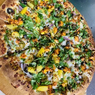 Indian style Paneer pizza