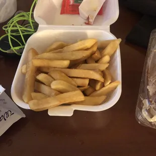 Stale cold fries