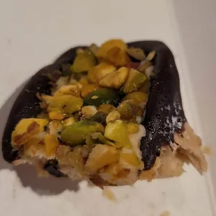 Pistachio cannoli
