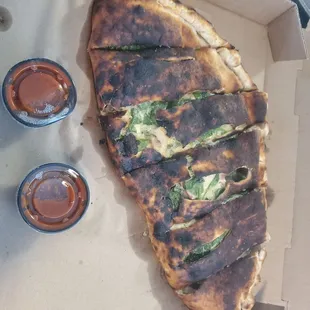 Chicken Calzone burnt