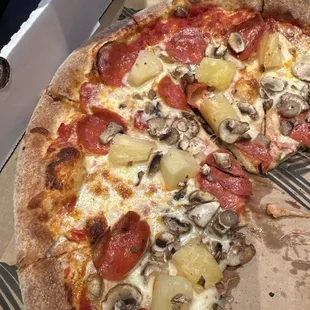 Mushroom and pepperoni