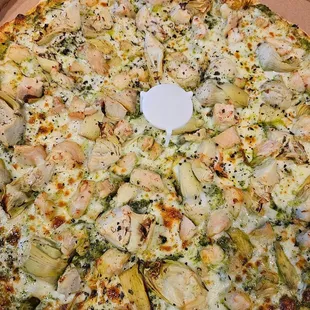 pesto chicken (artichokes were so good!)