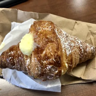 Cream filled croissant