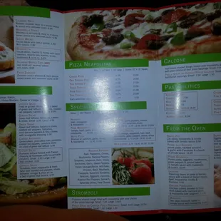 our menu