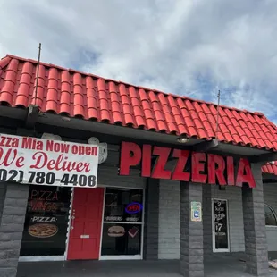 the front of the restaurant