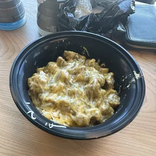 Chile verde Mac &amp; cheese