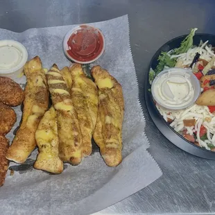 fish and chips, food