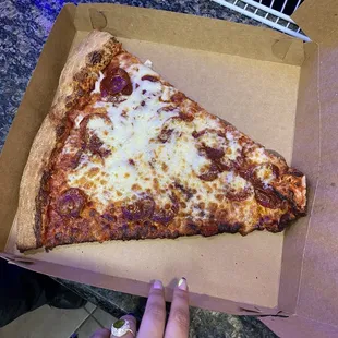 a slice of pizza