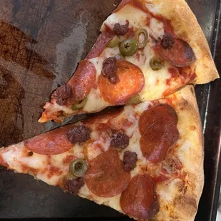 pizza, food