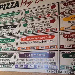 menu, sushi and sashimi