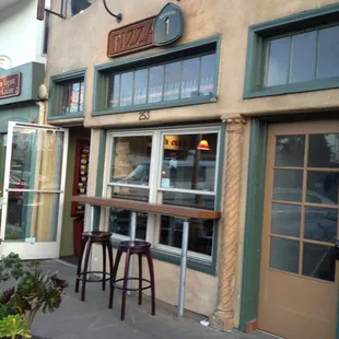 Outside from sidewalk