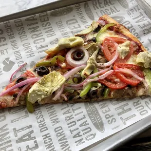 Super veggie: packed! Love the soft thin dough.