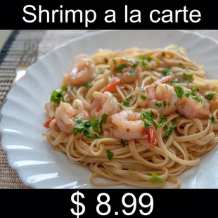Spaghetti with shrimp NEW !!!