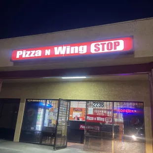 Front of establishment