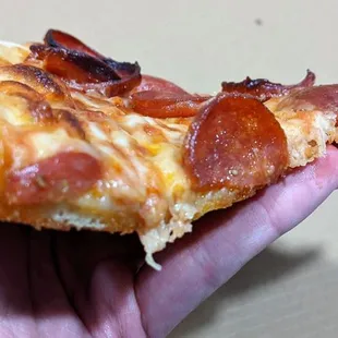8/12/22 Pepperoni Pizza - Pepperoni,  Tomato Sauce, Mozzarella Cheese