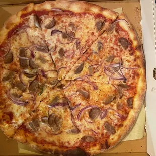 sausage and onion medium pizza