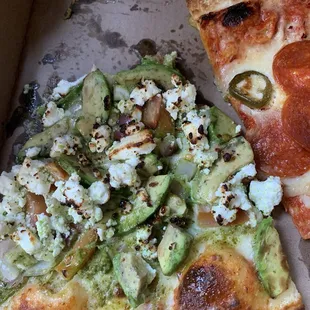 123. Pesto Feta Avocado &amp; Tomato Pizza 123. Pesto Feta Avocado &amp; Tomato Pizza