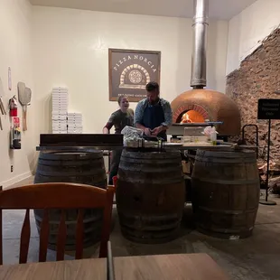 Make your pizza in front of you!