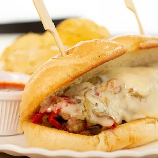 Sausage and Peppers Hoagie