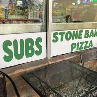 exterior bistro tables