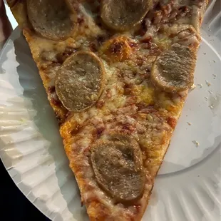 Sausage Pizza Slice