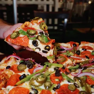 Supreme Pizza with Jalapeños